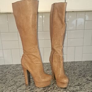 Platform 5" Heel Boots Halston